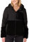 Amazon Essentials Women's Full-Zip Sherpa Fleece Hooded Puffer Jacket, Black, L