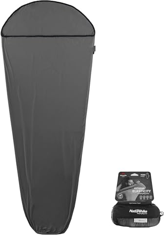Naturehike Hüttenschlafsack Ultraleicht Sleeping Bag Liner nur 390g Hohe Elastizität Reiseschlafsack mit Kleines Packmaß für Backpacking, Hostels und Camping
