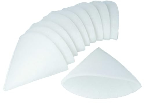 vhbw 10 x koniska filter kompatibelt med Tio STB 125 ventilationssystem – frånluftsfilter G4, DN 125 vit