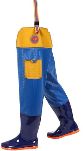 JPEOKOV Watstiefel Verdickende Hüftwathose, 80 cm hoch, PVC, Watstiefel für Herren und Damen, für Angeln, Landwirtschaft, Gartenarbeit(Size:35 EU)