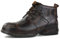 OSSTONE Retro Braun Design für zusätzliche Stoßfestigkeit Motorradstiefel für Männer Knöchel Walking Mode Lace-Up Leder Chukka Stiefel OS-6015-3-F-10.5-R