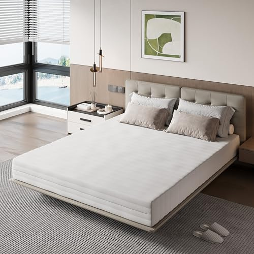 Novilla Matelas à mémoire de Forme pour lit Double 160 x 190, 7 Zones ergonomiques avec Mousse à Vagues et Fibre de Bambou, Anti-Allergique, dureté Moyenne, Respirant, Hauteur 16 cm