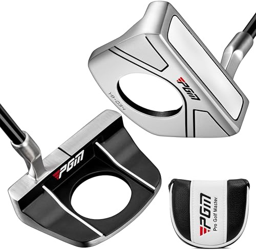 PGM Standing Golf Putter with Ball Pick-Up,for Men and Women，Ultra-Lightweight Graphite Shaft,Ultra Low Center of Gravity with Alignment Aid, Right-Handed & 34 inch