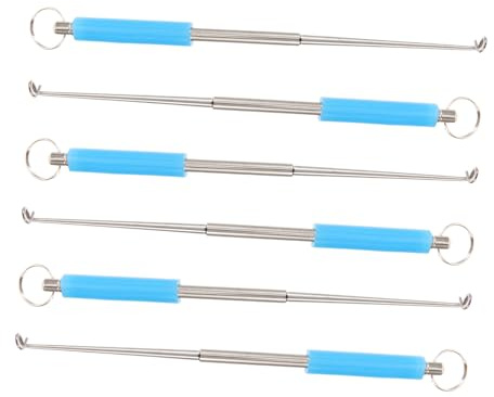 TOYANDONA Lot De 6 Outils pour Retirer Hameçons De Pêche en Acier Inoxydable Et en Aluminium