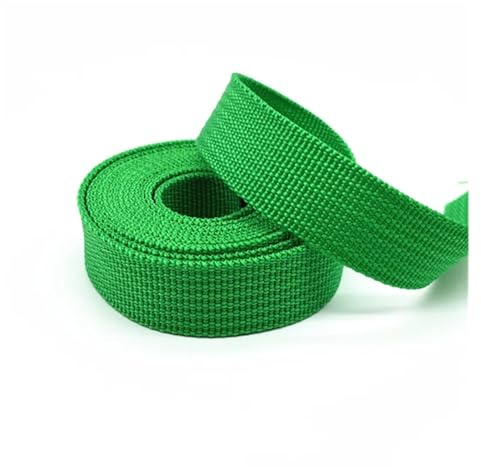 WEOKDFHA sadelgjord 2 meter 20 mm kanvas band bältesväska sadelgjord nylon husdjur ryggsäck band sytillbehör (grön)