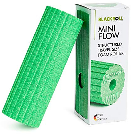 Blackroll Mini Flow Rodillo para Fascia – el Original. El pequeño Rodillo de automasaje con Doble Efecto para la Fascia, Unisex, Mini Flow, Verde, Mini