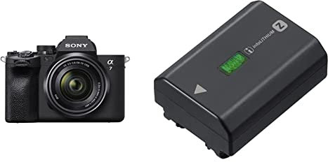 Sony Alpha 7 IV | Full-Frame Mirrorless Camera with Sony 28-70 mm F3.5-5.6 Kit Lens & NPFZ100.CE Z Series Rechargeable Battery Pack - Black