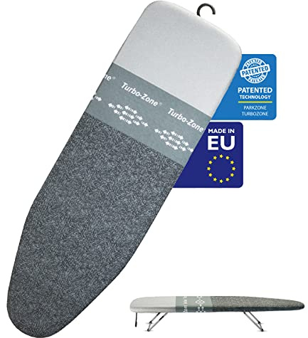 Bartnelli Smart Hanger Tabletop Ironing Board | Designed and Made in Europe with New Patent EZ Glide Technolgy, & Park Zone, European Quality and Innovation (Size-34x12)