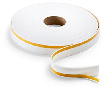 Kama Trennstreifen - Dehnfugenband Duo beidseitig klebend - Dämmung und Dichtung von Blendfugen - Vermeidet Spannungen bei Putzanschlüssen, bei abgehängten Decken und Trennwänden - 35 mm x 3 mm x 25 m