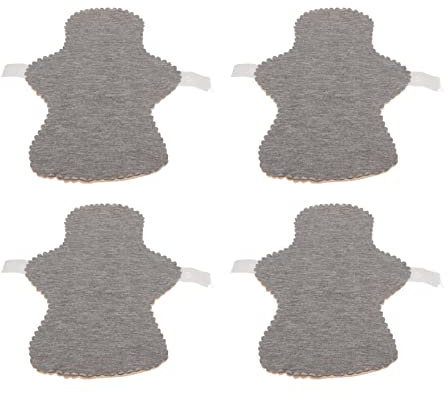 Waschbare Menstruationsbinden, Hautfreundlich, Stark Saugfähig, Wiederverwendbar, 4er-Pack, Stoffbinden für Frauen, Hautfarbe (L)