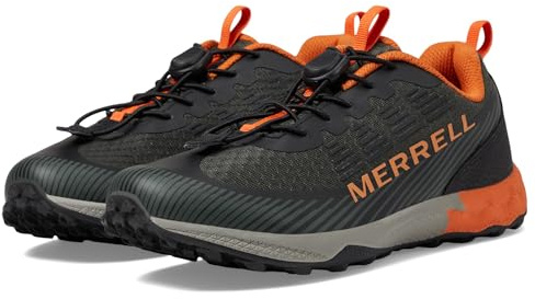 Merrell Unisex Kinder Agility Peak Sneaker, Olive Black Orange, 36 EU