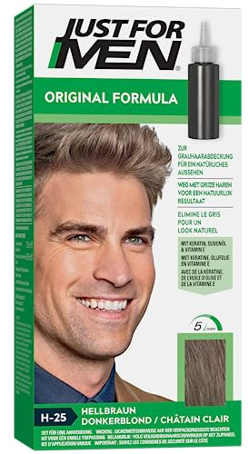 Nur For Men Original Formel Hellbraun Haarfarbe stellt die Natürliche Farbe Für Einen natürlichen Look, H25