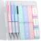 Four Candies Pastel Mechanical Pencil Set - 3PCS 0.5mm Mechanical Pencils with 360PCS HB Lead Refills, 3PCS Erasers and 9PCS Eraser Refills, Cute Mechanical Pencils for School Writing & Drawing