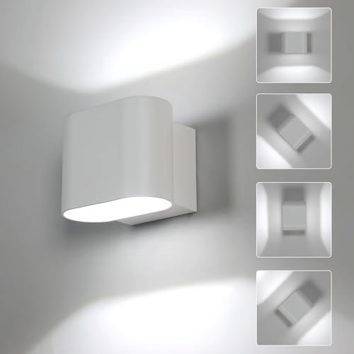 Pheashine Aplique LED Exterior, 14W Lámpara de Pared Exterior Rotativa 350°, Impermeable IP65 Lámpara de Pared LED para Terraza, Balcón, Patio, Jardín, Porche