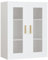 HEFZGDB Hängeschrank Weiß 69,5x34x90 cm Sideboard Flur Sideboard Küche Küchenschränke Apothekerschrank Küche für Wohnstube Café Speisesaal Dessert Shop