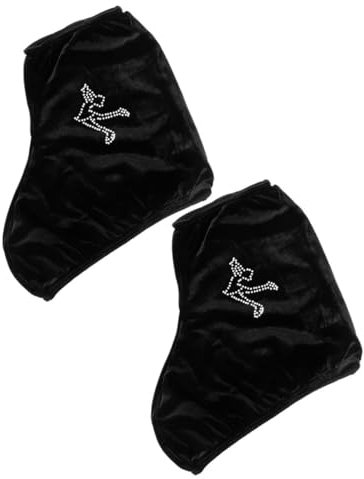 UPKOCH Eislaufschutz Elastische Schlittschuhüberzüge Für Eiskunstlauf Und Hockeyschlittschuhe Strapazierfähige Für Erwachsene Schwarz s