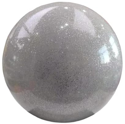 F Fityle Pelota de Gimnasia Rítmica, Cómoda y Profesional, Pelota de Ejercicio Pequeña de 15 cm (5,91 Pulgadas), Ideal para Práctica de Danza, Plata