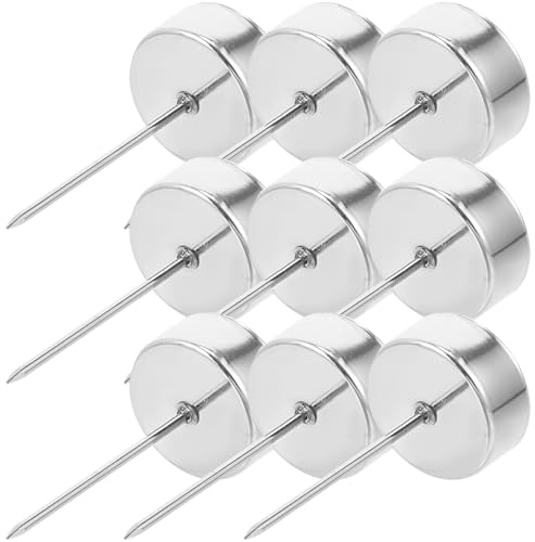 Healeved Portacandele Natalizi Punte in Metallo Argento 4,2 Cm X 7 Cm, Contenitori Decorativi per Albero di Natale e Tavola, Set da 12 Pezzi per Feste e Bomboniere
