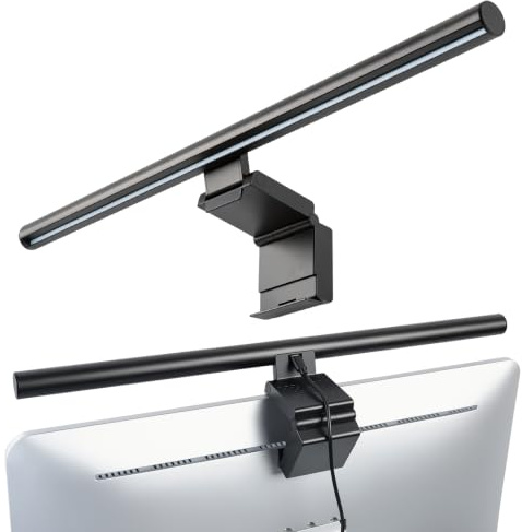 ELUTENG Lampada schermo PC, monitor Light Bar da 50 cm con controllo touch, temperatura di colore regolabile, barra luminosa LED USB con cavo USB per la lettura, il lavoro e i giochi