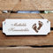 Schild « Fußpflege 01 » Türschild mit persönlicher Wunschgravur und Motiv Füße - Größe ca. 20 x 6,7 x 0,5 cm - Shabby Dekoschild Dekoration Namensschild Name - Praxis Podologe Fußmassage Pediküre