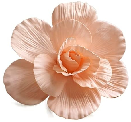 HXSCOO 80 cm Grandi Fiori Artificiali Rose in Schiuma Decorazione di Nozze Fiore Rosa Parete Strada citata Ghirlanda di Schiuma Decorazione Fase Festa Rosa Finta (Color : Champagne 1, Size : 40cm)