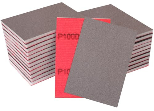 STEBRUAM 24 Esponjas de Lijado,Grano 1000(70x100mm)