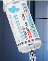 Colle Résine Epoxy Transparente 100ml, Adhesivo Epoxi de 2 Componentes de Curado Rápido, para Reparar Metal, Plástico, Madera, Piedra, Cerámica, Vidrio, Azulejos