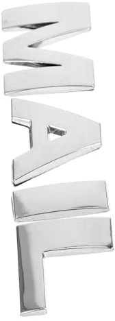 GAROZATION Metal Letters for Mailbox Sticker Silver Self-Adhesive Mail Letter Decals 4pcs Alphabet Stickers for Home and Office Use