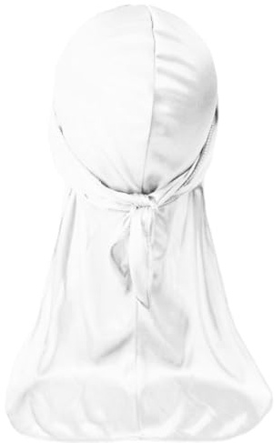 Durag - Turbante de cola larga para hombres y mujeres, transpirable, rastas, trenzas, varios cabellos