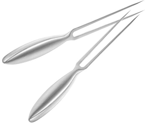 CONGARTENO Forchette da Carne in Acciaio Inossidabile Utensili per Barbecue Ergonomico e Resistente per Arrosti e Grigliate per e Ristoranti