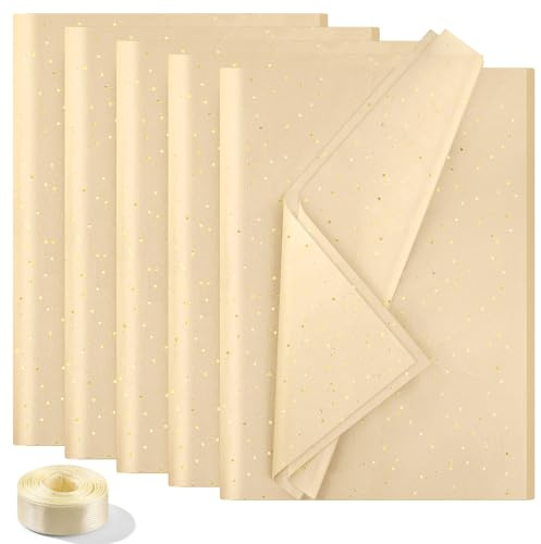 Acsatont 30 Blatt Glitter Seidenpapier zum Einwickeln, Seidenpapier Braun 50x70 cm, Glitzerpapier Tissue Paper für Blumenstrauß, Geschenkverpackungen Füller, Kunsthandwerk (Glitzerbraun)