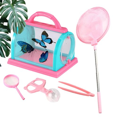 Nature Explorer Kit - Pedagogisk observationsuppsättning av bärbar | utomhusstudiebehållare transparent sökarlivsmiljö med förstoringslock | Interact Learning Toy
