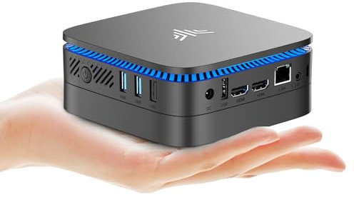 NiPoGi Essenx E1 Mini PC W-11 Pro Ιntel Alder Lake-N97(jusqu'à 3,6 GHz) 16Go DDR4 1To SSD Ordinateur de Bureau Dual Display 4K@60Hz UHD HDMI 2.0+DP 1.4/Gigabit Ethernet/2.4+5G WiFi/BT4.2 Tour PC