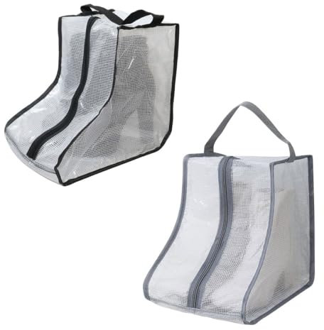 LEEQ 2pcs Stiefel für Kurze Aufbewahrungstasche - Tragbare Stiefeltasche mit Griff Staubdicht und Wasserdicht Stiefel Garage Reise-Schuhtasche Shoes Bag für Zuhause, Reisen