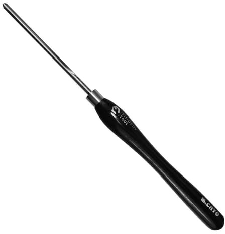 FindBuyTool Outil de tournage du bois pour tour, burin à gouge de 6,35 mm pour tournage du bois, outil de tournage du bois M2 HSS pour les amateurs de travail du bois (1 pièce)