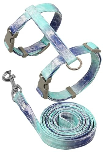 SUPVOX Set Completo Guinzaglio e Pettorina Regolabile per Gatti in Poliestere e Nailon, Resistente All'usura, per Passeggiate e Uscite, Adatto per Gatti Fino a 7,5 Kg