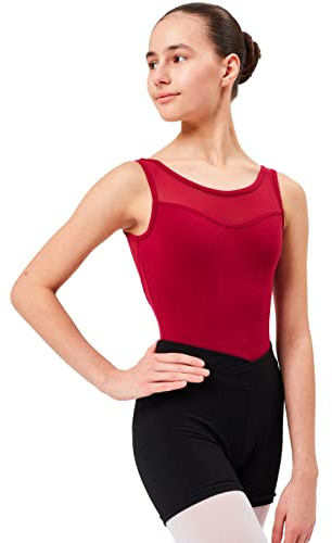 tanzmuster ® Balletthose Mädchen kurz - Abby - aus weichem Baumwollstoff Kurze Hose fürs Kinder Ballett in schwarz, Größe:116/122