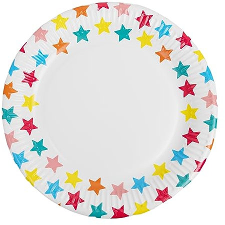 Talking Tables Disposable Colourful Birthday Paper Plates Suitable for Kids or Adults | Everyday Affordable Tableware! Easy Cleanup! 23cm Pack of 10