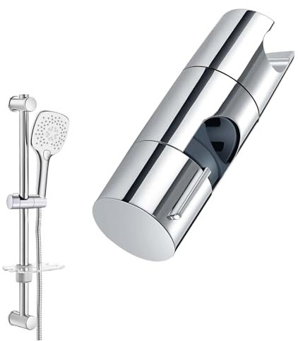LIAMGUS Shower Head Holder, Adjustable, 360° Rotation, Detachable Slider Clamp for Bathroom