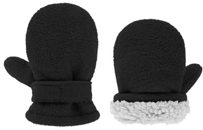 Durio Baby Handschuhe mit Fleece Winterhandschuhe Fäustlinge Kinder Handschuhe Kinder Skihandschuhe für Babys Mädchen Jungen