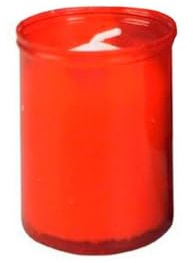 Pack de 72 velones Rojos pequeños votivo duracion 24 Horas velon votivo liturgico Cementerio e Iglesias