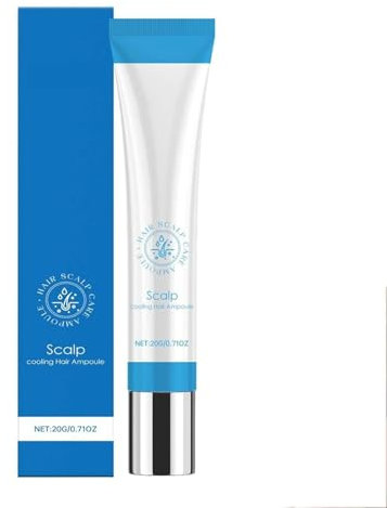 Scalphy - Ampoule pour cheveux - 20 ml - Essence rafraîchissante pour cuir chevelu - Avec 3 rouleaux applicateurs - Sérum de croissance des cheveux non gras