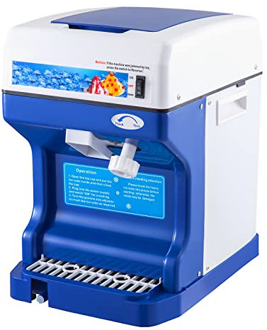 VEVOR Trituradora Hielo Eléctrica 250W 120 kg Completamente Automática por Hora, Máquina de Cono de Nieve. Máquina para Helados, Heladera Fabricante Cono Nieve Acero Inoxidable, 29 x 39 x 43 cm