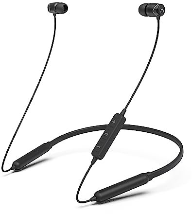 Soundmagic Auriculares intrauditivos Bluetooth con cancelación de ruido de micrófono y batería de 20 horas de duración para correr y trotar 5. Negro / Azultooth 5.0