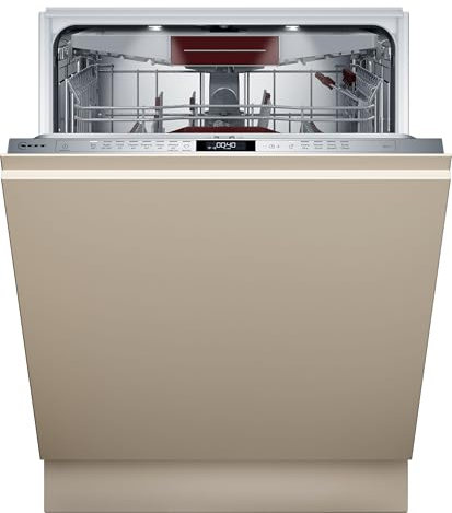 Neff S257ECX14E, N 50, Smarter XXL-Geschirrspüler Vollintegriert, 60 cm, Spülmaschine Made in Germany, Besteckschublade, leise, starke Reinigung mit Chef 70ºC, höhenverstellbarer Oberkorb, Time Light