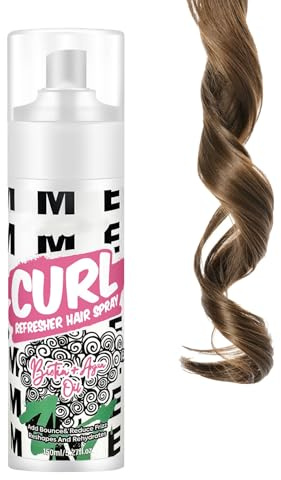 YNPQTDS Spray Pour Boucles - Vaporisateur Bouclant pour Cheveux 150ml,Revitalisant Hydratant Anti-Frisottis Gel Coiffant Pour Hommes Et Femmes Quotidien Maison Salon Voyage Plage Entraînement Et