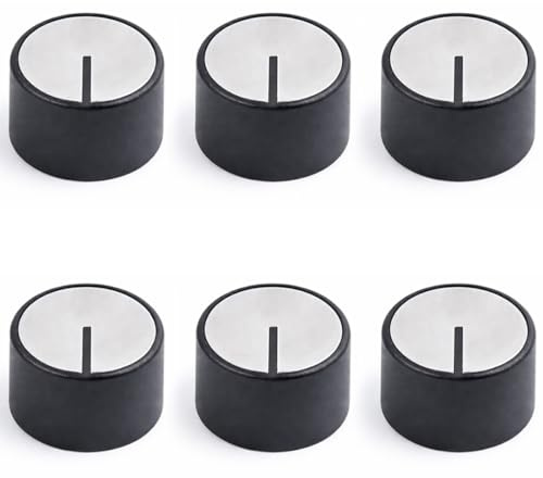6 PCS Perillas de Estufa de Gas, 6 mm Perillas para Horno Universal, Perillas de Estufa de Metal para Estufa, Manija Perillas Mando para Horno, Interruptor de Perillas para Horno, Accesorios de Estufa