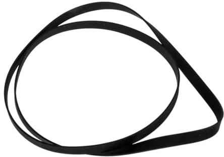 Zerodeko Cinghia per Giradischi in Gomma Nera 49cm, Accessorio di Ricambio per Fonografo e Registratore, Adatta per Riparazione e Sostituzione di Cinghie Giradischi Vinile