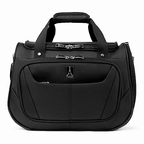 Travelpro Maxlite 5 Softside Lightweight Underseat Carry-On Travel Tote, Overnight Weekender Bag, Men and Women, Black