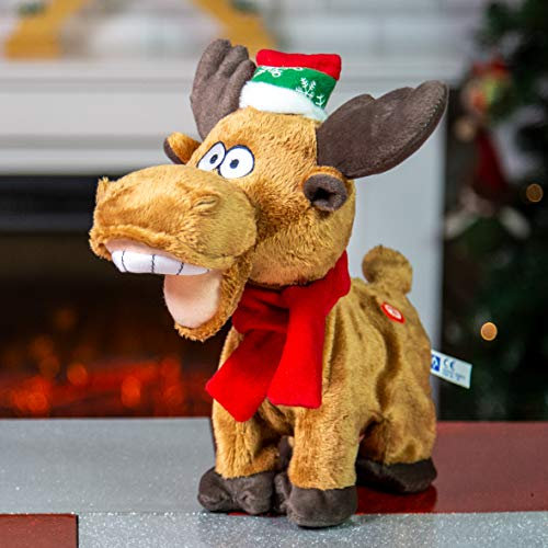 The Christmas Workshop 70109 Spinning Musical Christmas Reindeer/Indoor Christmas Decoration/Battery Operated / 26cm x 15cm x 27cm